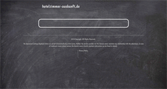 Desktop Screenshot of hotelzimmer-auskunft.de